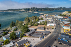 Aerial Waldport Inn & Hwy 101